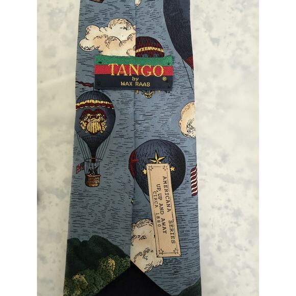VINTAGE & Patriotic Men’s Tango By Max Raab Neck Tie Measurements At 55in - Picture 5 of 6